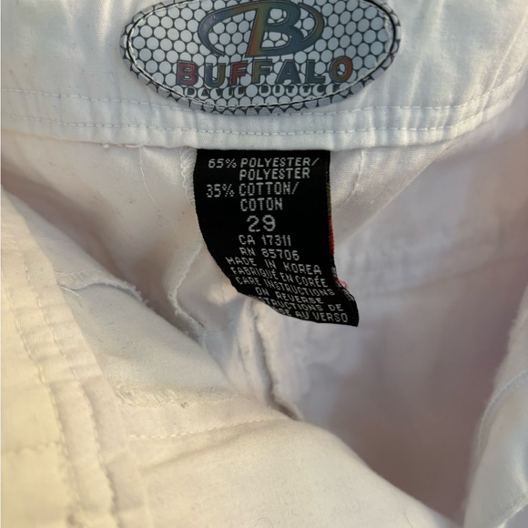 BUFFALO Unisex White Long Pants - 29” waist - Picture 10 of 10